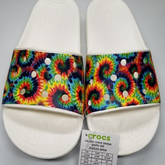 CROCS Shoes - Crocs Classic Slides Professionally Hydro Dipped